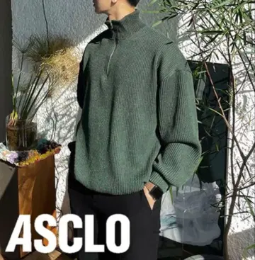 ASCLO Half Zip Up Knit (Green)