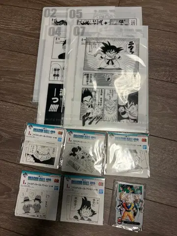 드래곤볼 제일복권 40주년 클리어 파일 아크릴 스탠드 스티커