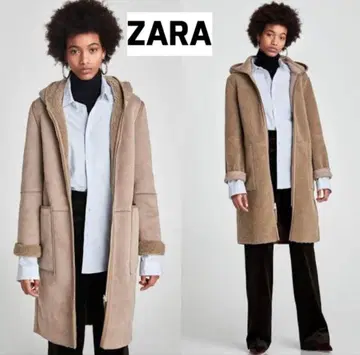 [ 새상품급 ] ZARA 리버서블 무스탕 코트