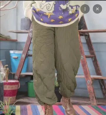 니코앤드 모프모프 퀼트 팬츠 카키