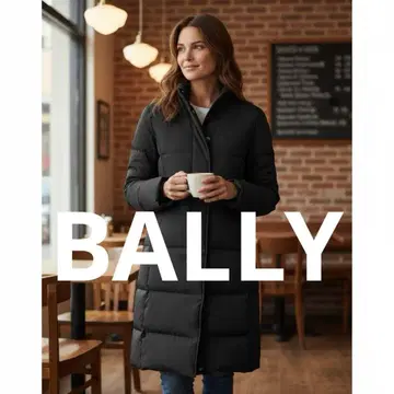 이탈리아제 BALLY 롱 다운 코트 아우터 겨울 블랙 계열 사이즈 40