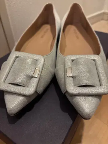 Sergio Rossi 실버 버클 펌프스