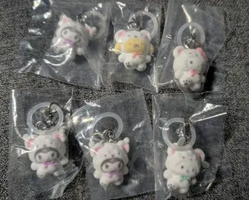 산리오 캐릭터즈 메지루시 액세서리 ~푹신푹신 스노우 4종 6개