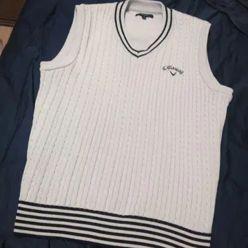 Callaway 케이블 니트 V넥 베스트