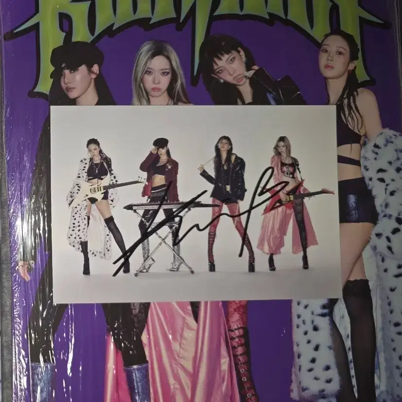 aespa カリナ 直筆サイン ポストカード & アルバム RICH MAN aespa カリナ 直筆サイン ポストカード & アルバム RICH MAN aespa