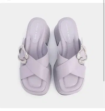 찰스앤키스 크로스오버 플랫폼 뮬 라일락