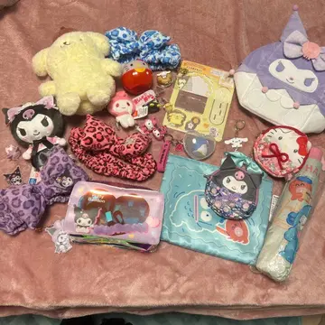 산리오 캐릭터 봉제 인형 세트