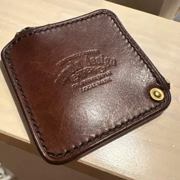 nanala Design 가죽 브라운 코인 케이스 일본제