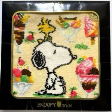 완판템 스누피 콜라보 파르페 페이 팔로워 한정 손수건