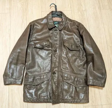 [ 소가죽 ] LEMONDE 가죽 자켓 L 브라운