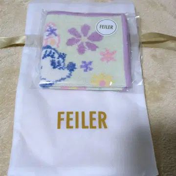 FEILER 페이러 미니 마우스 인 마이 리본 손수건 페일 퍼플