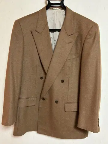 브라운 더블 브레스트 자켓