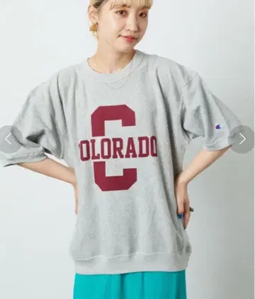 Champion 리버스 위브 맨투맨 그레이 L 사이즈