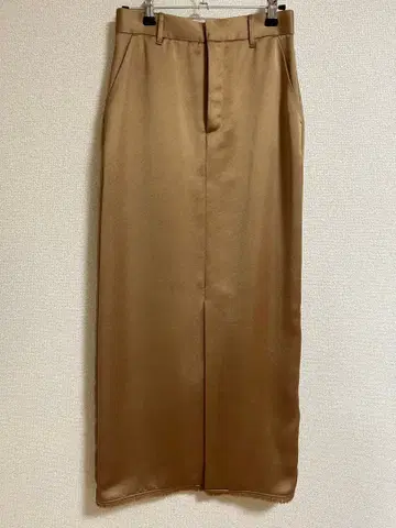 anuans 새틴 프린지 타이트 스커트