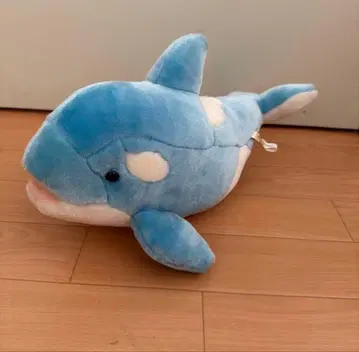 가모가와 씨월드 파란색 범고래 봉제 인형 중형 38cm