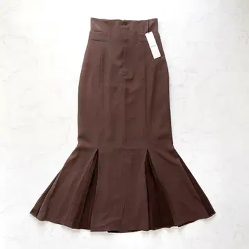 COCODEAL 코코딜 하이웨스트 플리츠 디자인 머메이드 스커트 M
