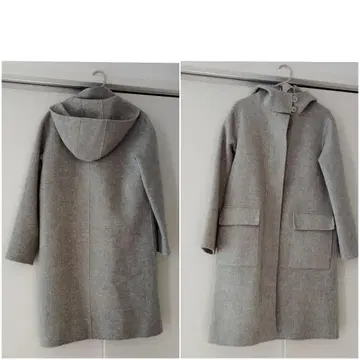 [ 새상품급 ] Theory 캐시미어 혼방 울 코트 그레이