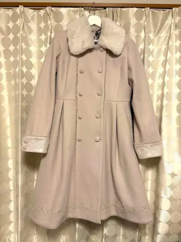 axes femm 롱 코트 퍼 포함