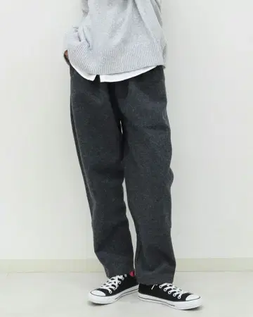 NATURAL LAUNDRY 울링 슬림 드로 팬츠