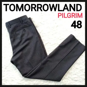 [델피노 원단] 투모로우랜드 필그림 하운드투스 이탈리안 울 슬랙스