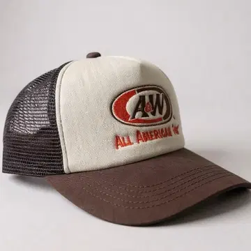 [ 미사용 새상품 ] A&W 메쉬 캡 브라운