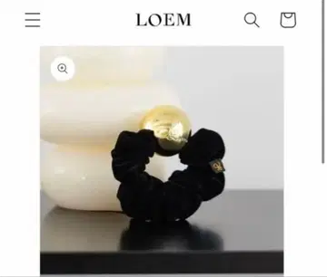 Loem moon 블랙 스크런치