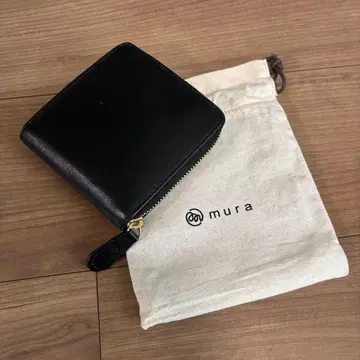 [ 인기 ] mura 고급 가죽 블랙 접이식 지갑