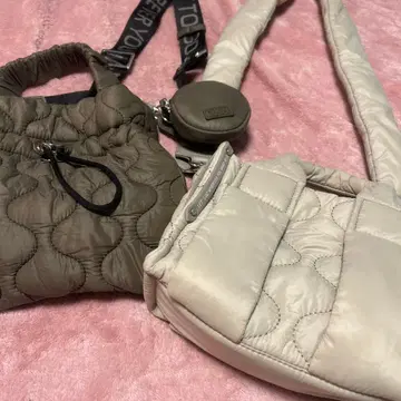 nouer 퀼팅 숄더백 세트