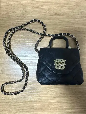 SNIDEL 소프트 퀼팅 미니 숄더 블랙