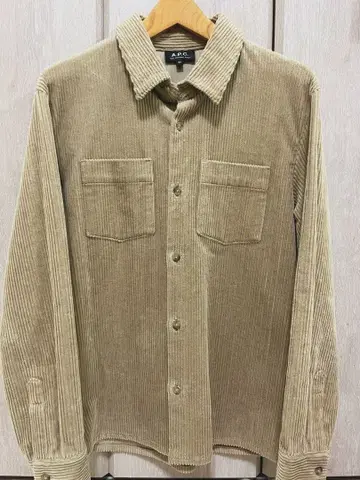 A.P.C. 코듀로이 버튼업 셔츠 XS 베이지