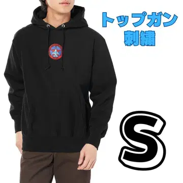 에프 스타일 후드 부착 트레이닝 후드티 속기모 탑건 원 포인트