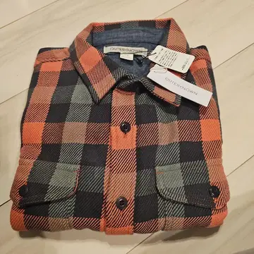 [ 미사용품 ] OUTERKNOWN 체크 무늬 플란넬 셔츠 M