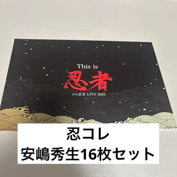 소년 닌자 인 컬렉션 카드 안지마 히데오 솔로 16장 세트