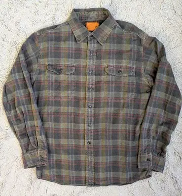 KATO 카토 플란넬 셔츠 그레이 계열 체크 긴팔 셔츠