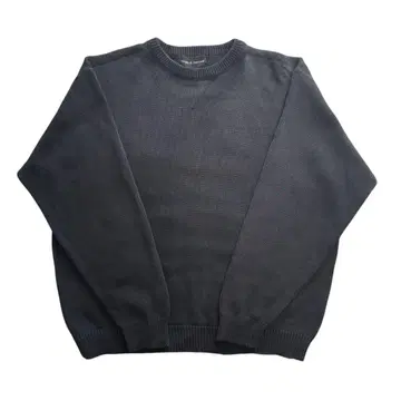 Croft&Barrow 앞 V 코튼 니트 블랙 L 사이즈