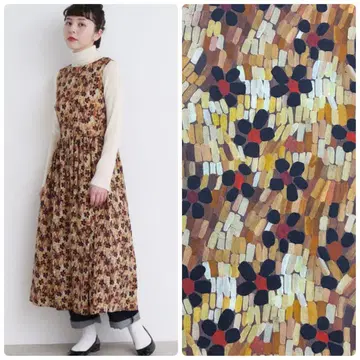 Dot&stripes 리버티 데이지 로아 롱 원피스