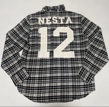 m2697 NESTA 네스타 체크 셔츠 긴팔 M