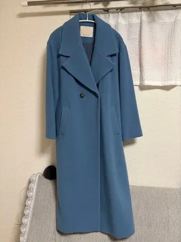 Andemiu 블루 롱 코트