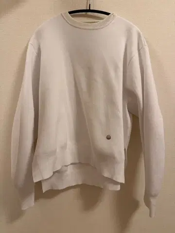 CYCLAS 화이트 크루넥 니트 사이즈 36