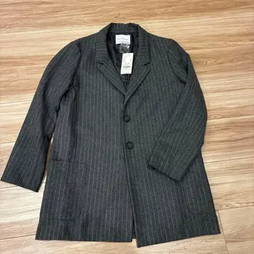 Sevendays-Sunday 그레이 테일러드 자켓 L 스트라이프