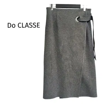 두클라쎄 / 랩스커트 타이트 스커트 랩 스커트 그레이 M 가을/겨울