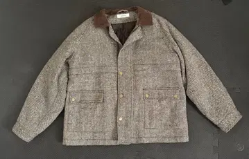 PAR ICI 리사이클 울 네프 해링본 헌팅 자켓