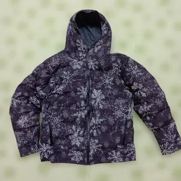 WORKMAN 눈꽃 패턴 다운 자켓 L 사이즈