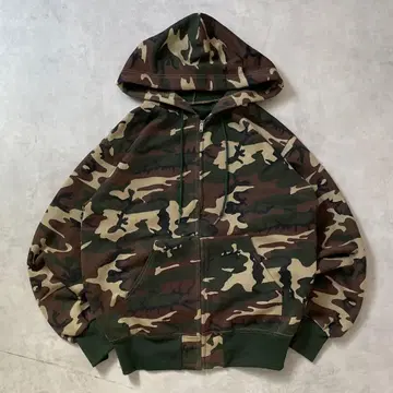 70년대 카모플라쥬 지퍼 후디 후드티 카모 무늬