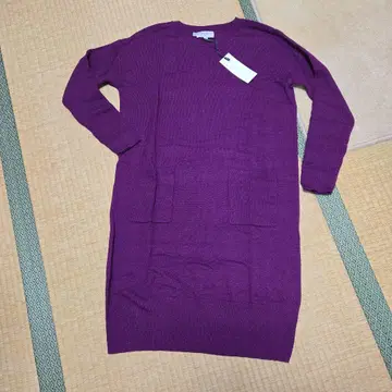 홉스런던 HOBBS 퍼플 니트 원피스 미사용