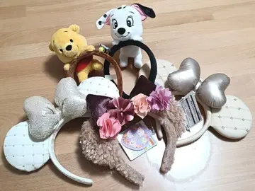 디즈니 캐릭터 머리띠 5세트