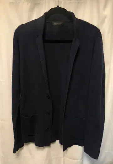 나노 유니버스 니트 테일러드 자켓 네이비