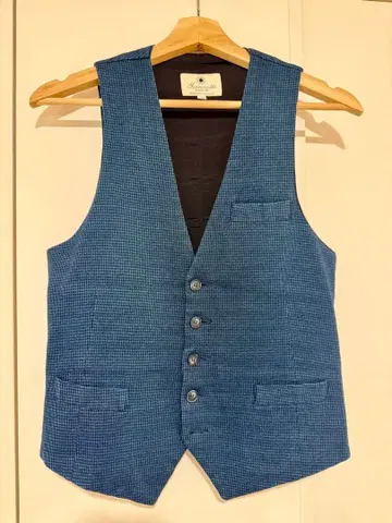 GIANNETTO 잔네토 블루 베스트 S 사이즈 코튼