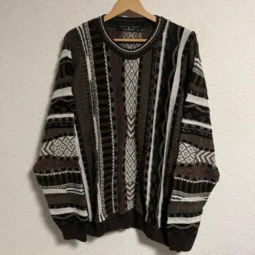 90s USA Protege COLLECTION 3D 니트 스웨터 L