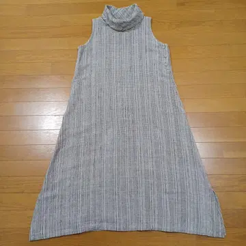 우사토 의류 슬리브리스 원피스 수제 코튼 100% 레이어드